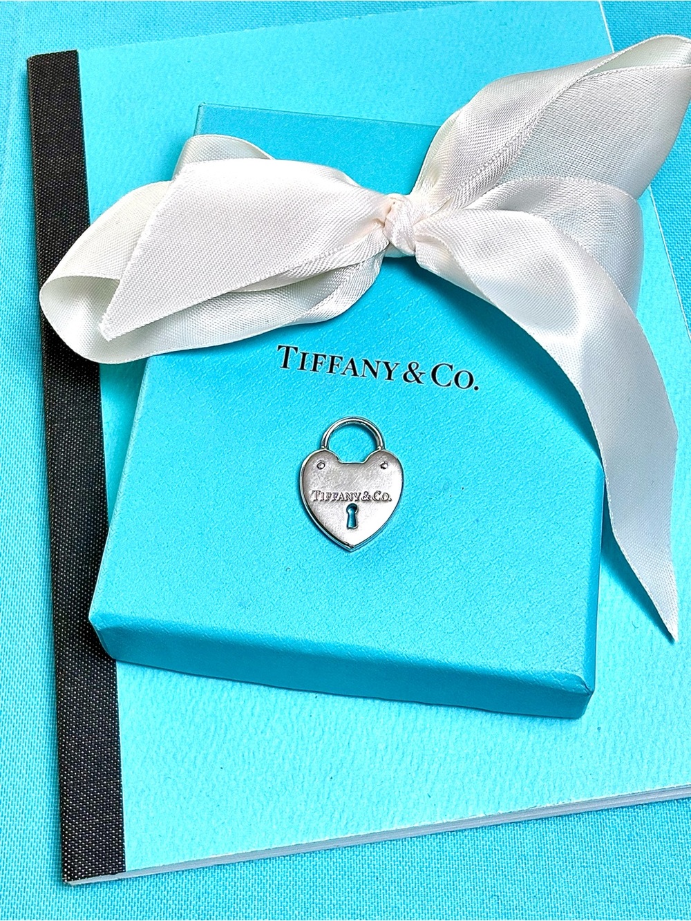 Tiffany & Co Medium Heart Lock Pendant + COA